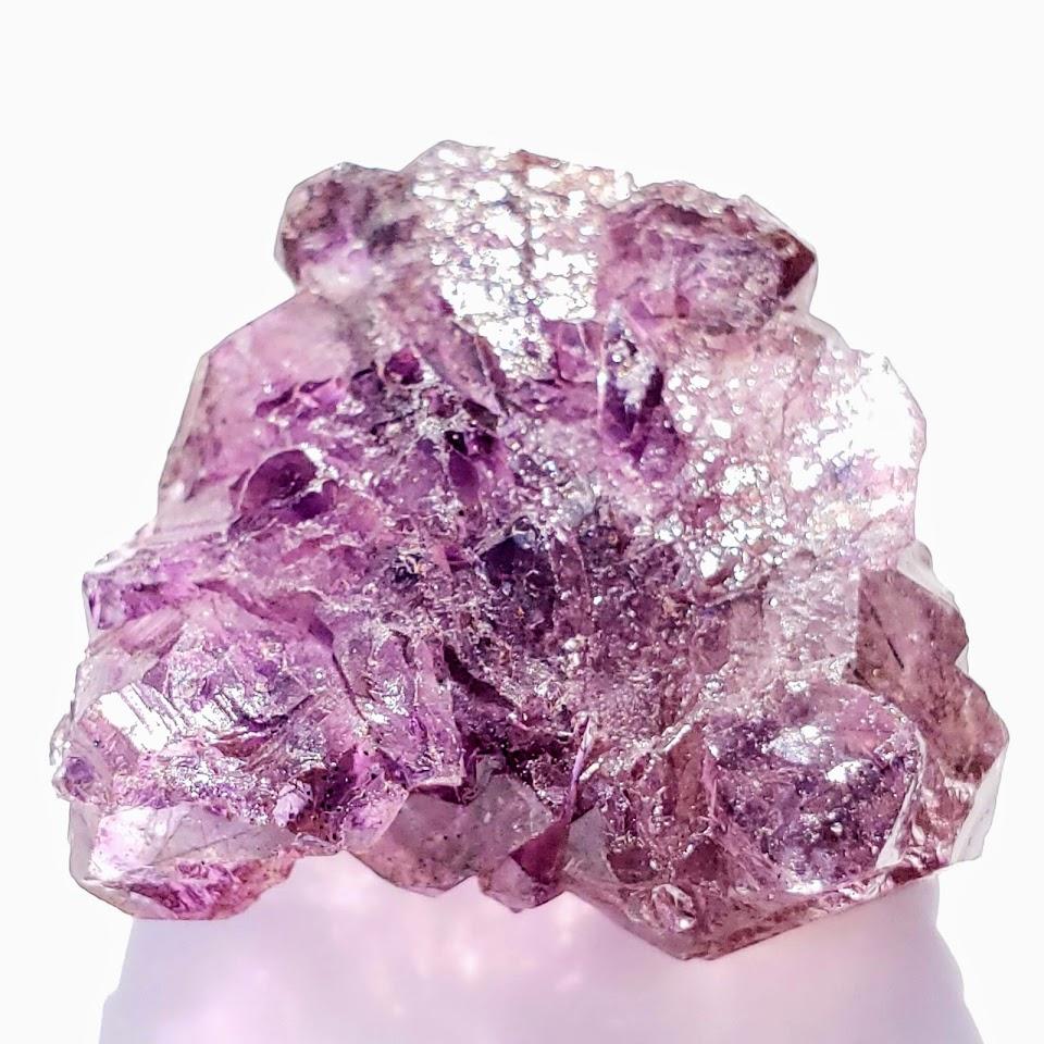 Reserved For Gina D. Rare Gemmy Deep Purple Super 7 Elestial  Cluster Specimen - Earth Family Crystals