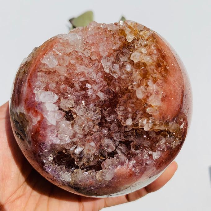 Amazing High Grade XXL Pink Amethyst Druzy Geode Sphere~ Locality Patagonia - Earth Family Crystals