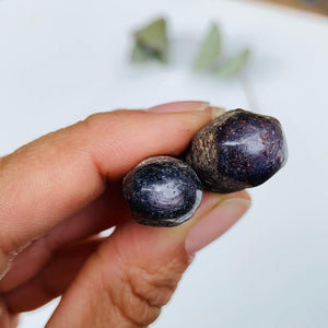 Set of 2 Partially Polished Star Ruby Points