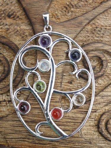 Flowing Tree of Life Pendant - Earth Family Crystals