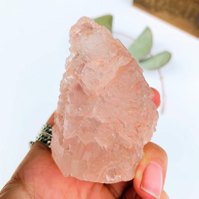 Chunky Himalayan Pink Nirvana Ice Quartz Specimen - Earth Family Crystals