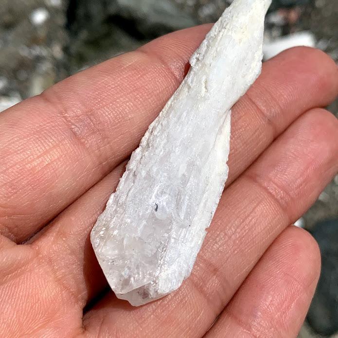 Creamy Danburite Hand Hand Held Specimen From Mexico #2 - Earth Family Crystals