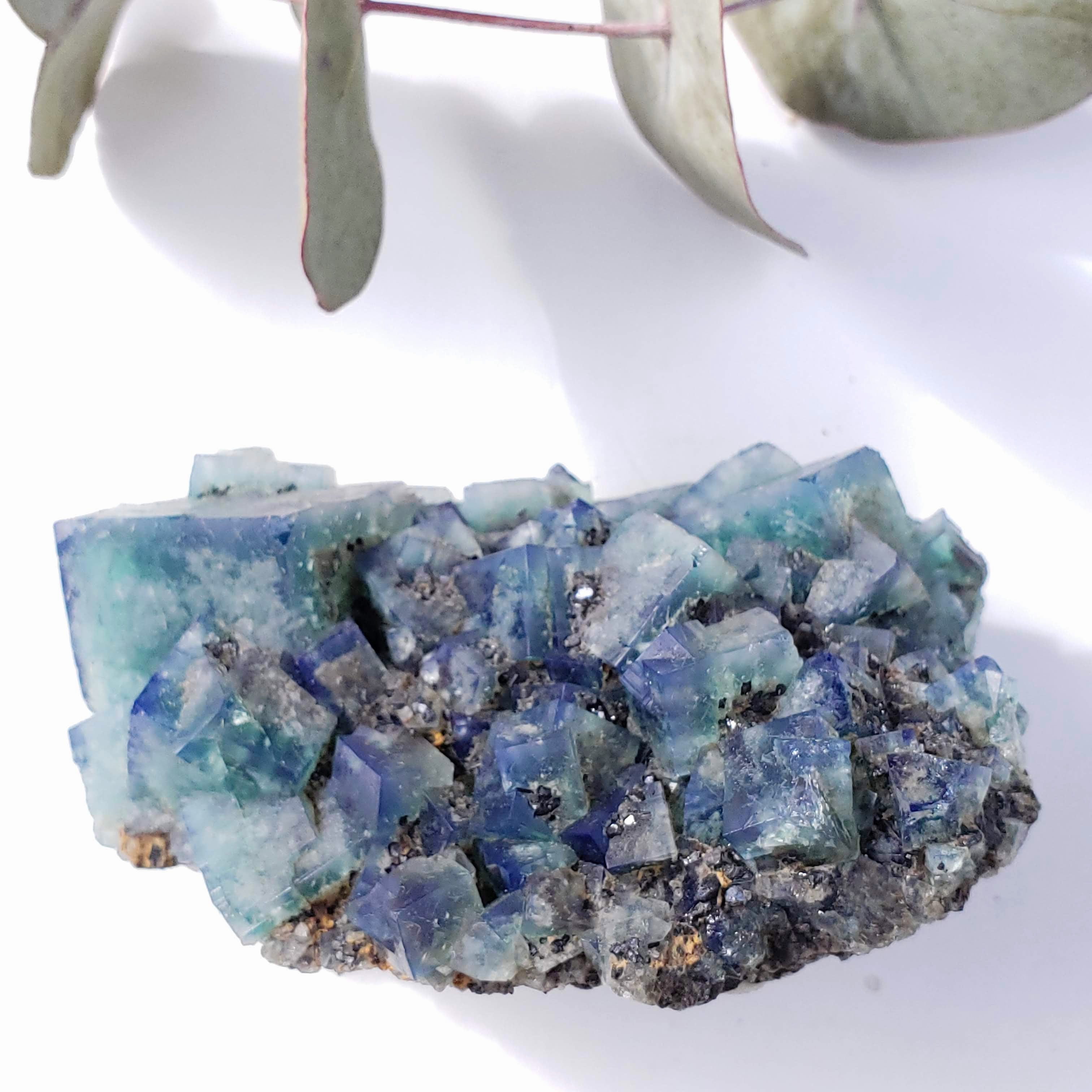 Famous Locality~Rogerley Mine Fluorite Cluster From Frosterley, England #4 (Color Changing in Various Light) - Earth Family Crystals