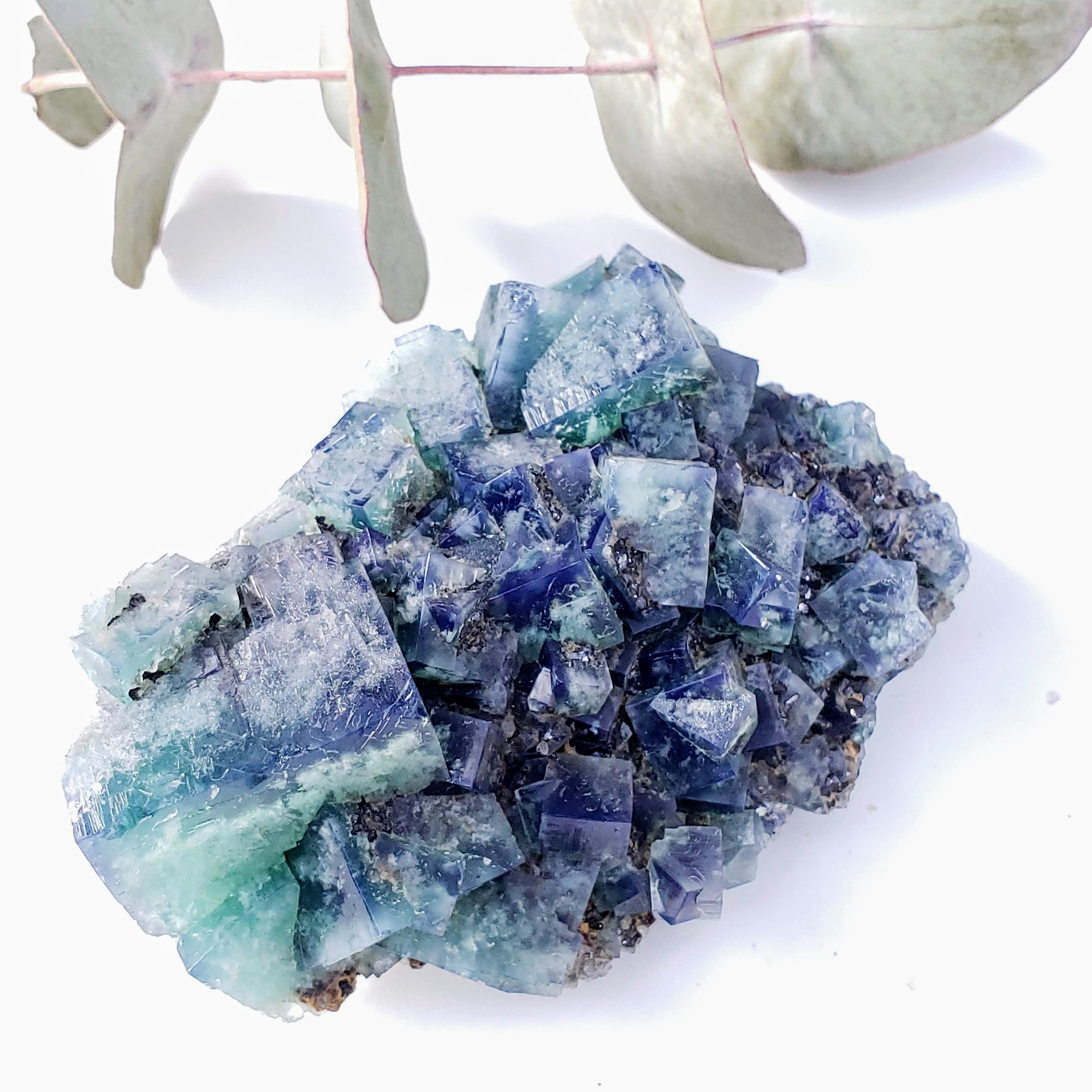 Famous Locality~Rogerley Mine Fluorite Cluster From Frosterley, England #4 (Color Changing in Various Light) - Earth Family Crystals