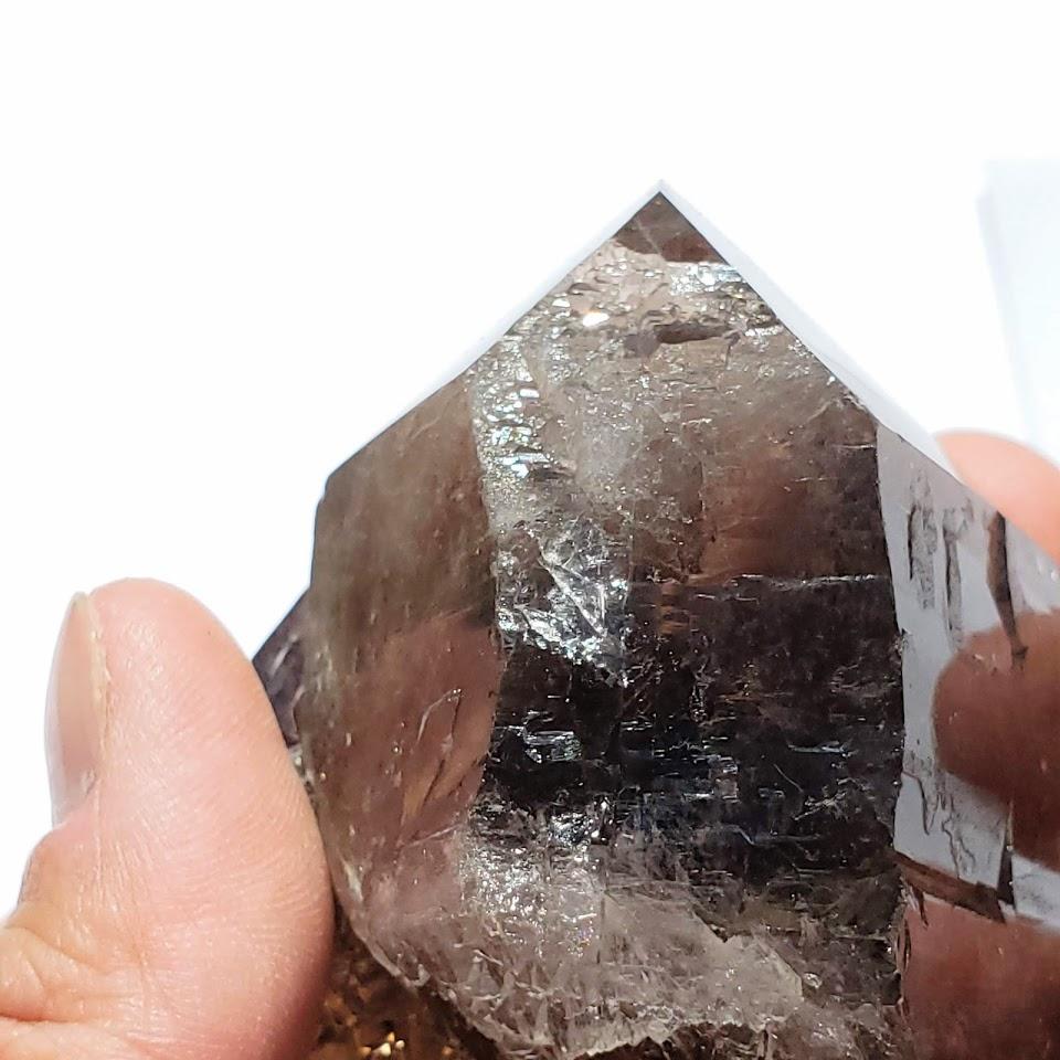 Large Incredible Brilliance Self Healed Multi Point Smoky Quartz Cluster From Brazil - Earth Family Crystals