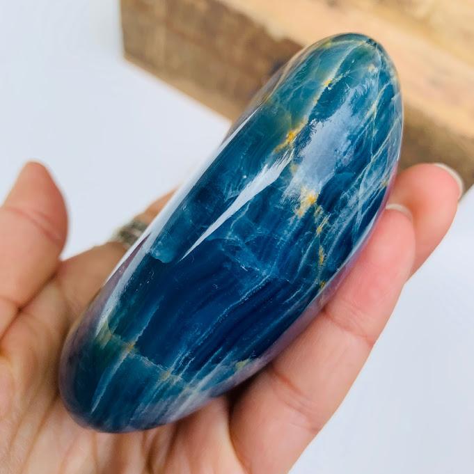 Fabulous Sky Blue Chunky Lemurian Aquatine Blue Calcite Free Form from Argentina - Earth Family Crystals