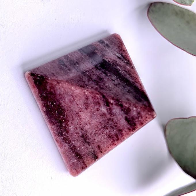 Deep Burgundy Rare Thulite Medium Pyramid Carving From Greenland - Earth Family Crystals