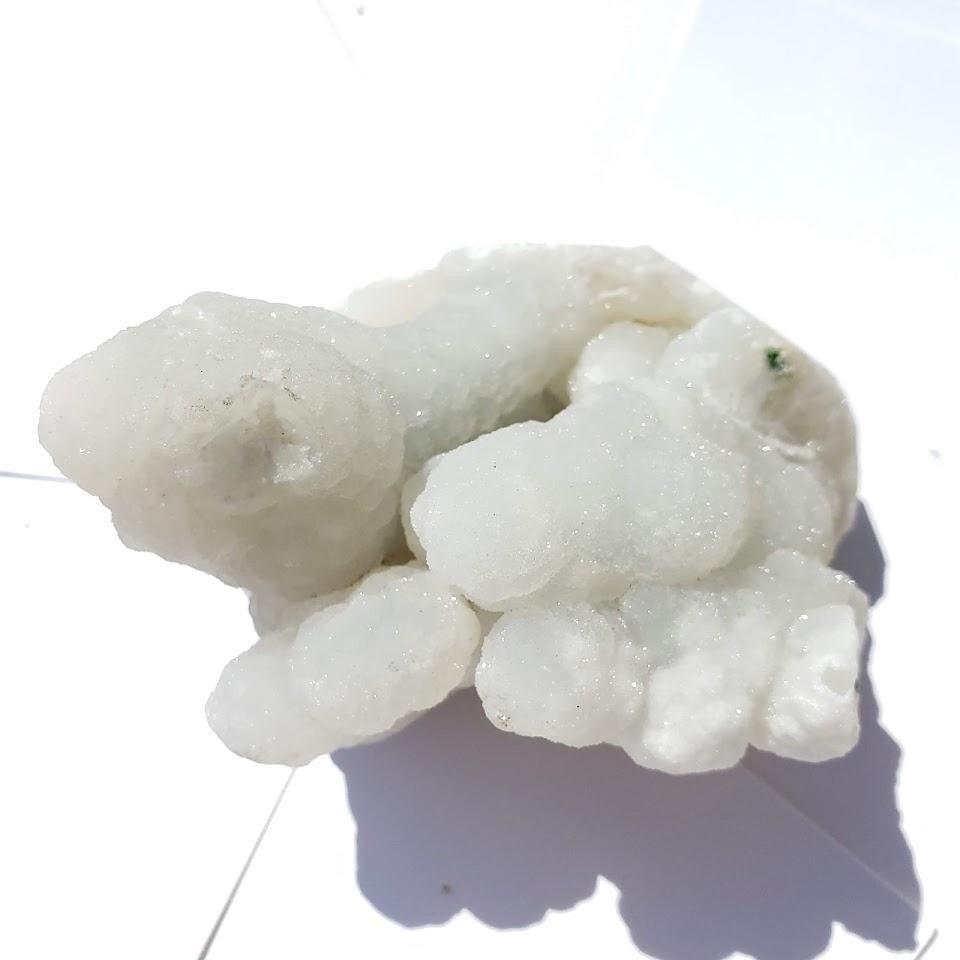 Amazing Shimmering Clear Chalcedony Standing Cluster From India - Earth Family Crystals