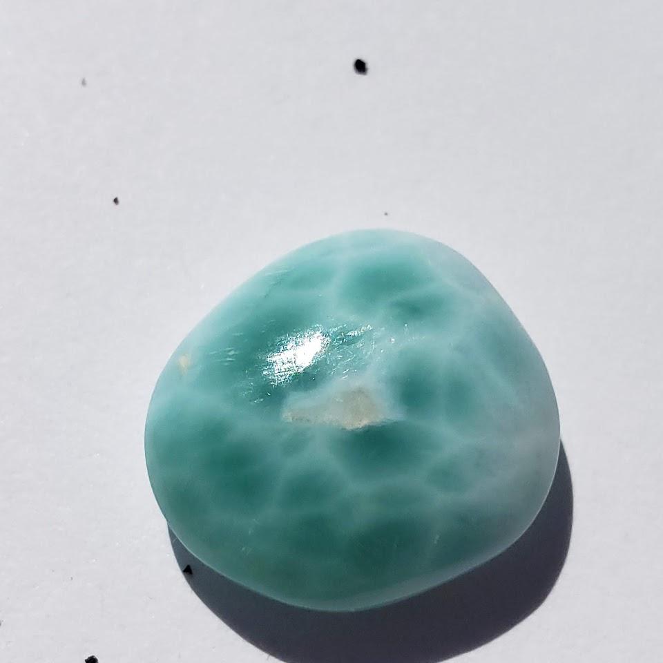 Pretty Polished Blue Larimar Free Form Specimen From The Dominican Republic #5 - Earth Family Crystals