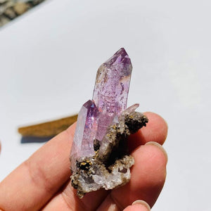 Rare Included Moving Water Bubble Vera Cruz Amethyst Cluster From Mexico - Earth Family Crystals