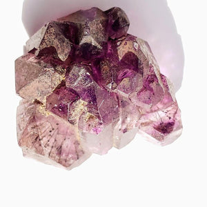 Reserved For Gina D. Rare Gemmy Deep Purple Super 7 Elestial  Cluster Specimen - Earth Family Crystals