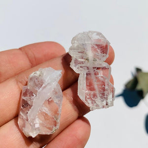 Set of 2 Healing Faden Quartz Natural Crystals  #4