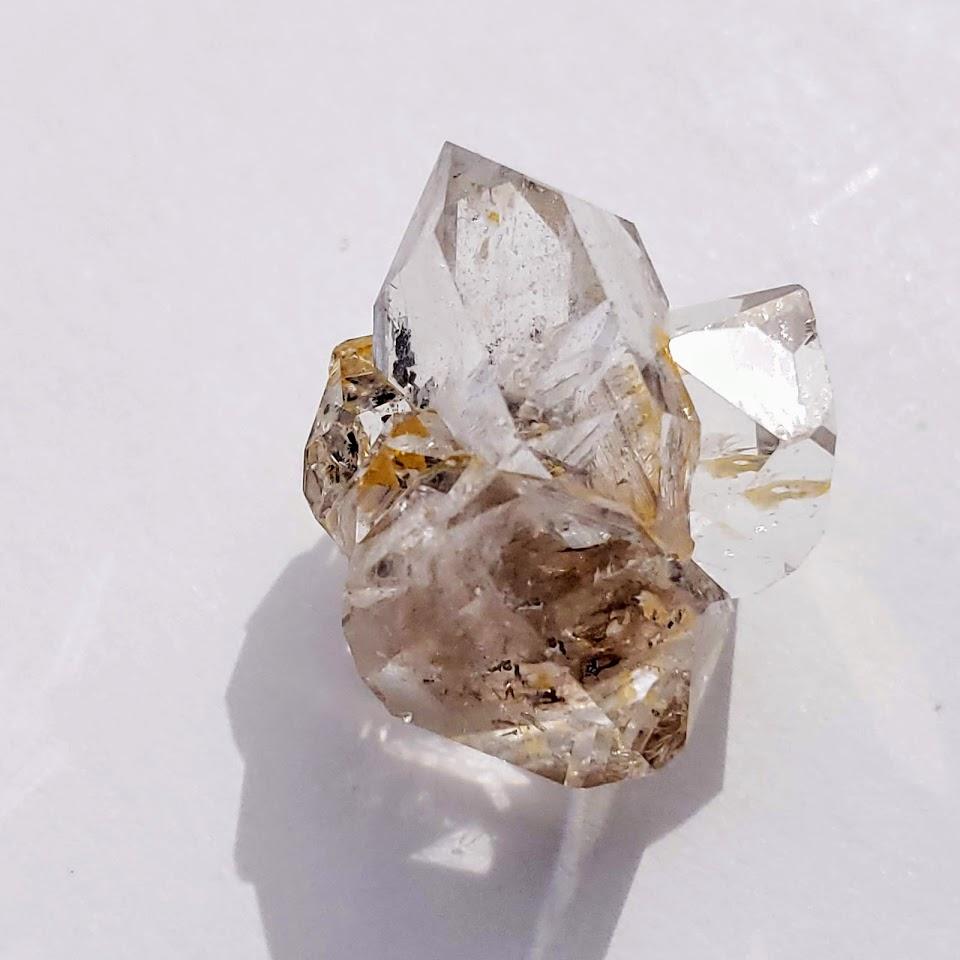 Gemmy Brilliant New York Herkimer Diamond Small Cluster #10 - Earth Family Crystals