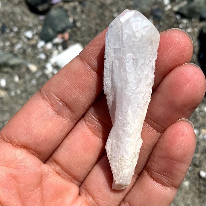Creamy Danburite Hand Hand Held Specimen From Mexico #2 - Earth Family Crystals
