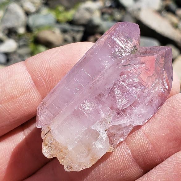 Twin Vera Cruz Amethyst Points Cluster From Mexico - Earth Family Crystals