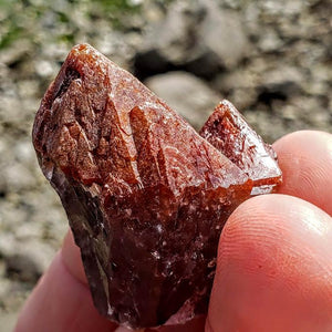 Red Amethyst Double Point From Brazil - Earth Family Crystals