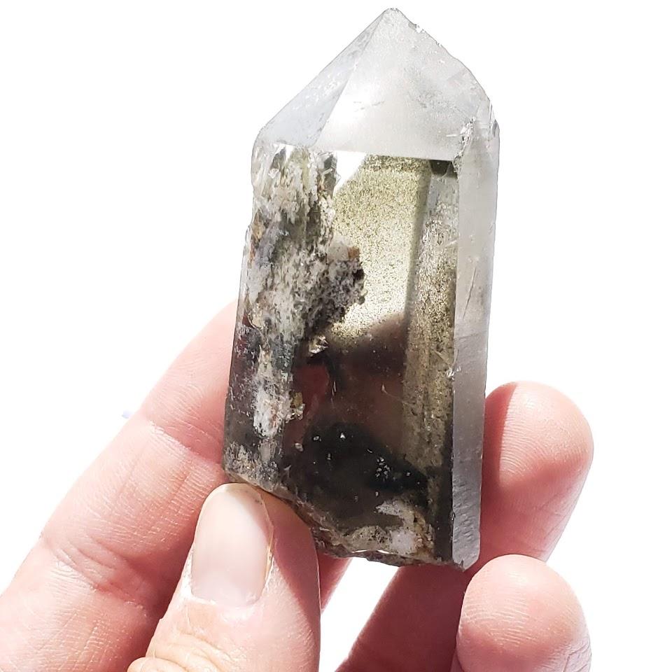 Fabulous Phantoms Shamanic Dream Quartz Natural Point From Brazil - Earth Family Crystals