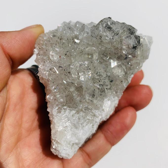 Extreme Gemmy Lustre Clear Calcite & Pyrite Cluster From Linwood Mine, USA - Earth Family Crystals