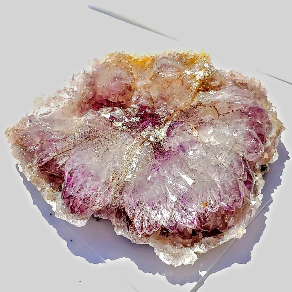 PRIVATE LISTING For Karen.S~Incredible Beauty Lavender Purple Amethyst Flower Natural Elestial Formation From India - Earth Family Crystals