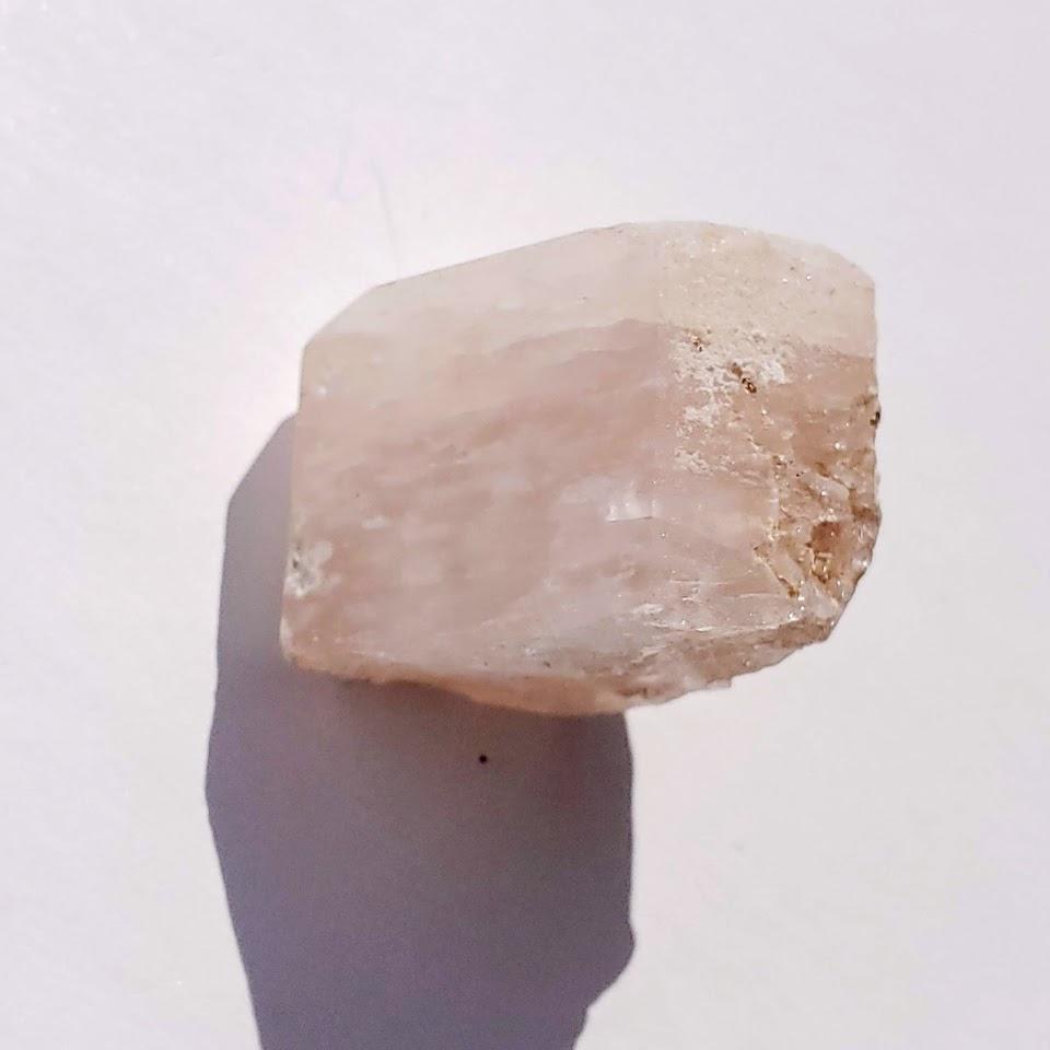 Rare Gemmy Soft Pink Natural Morganite Specimen From Brazil - Earth Family Crystals