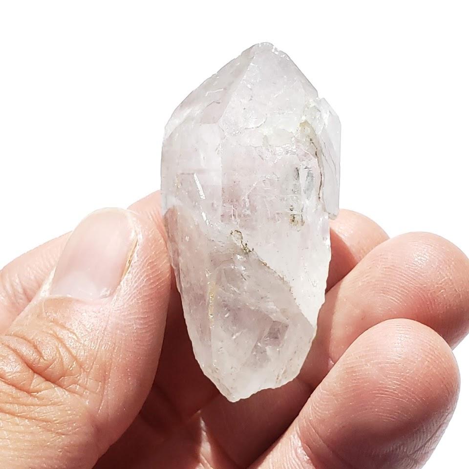 Green Chlorite Included Quartz Natural Point From Brazil #2 - Earth Family Crystals