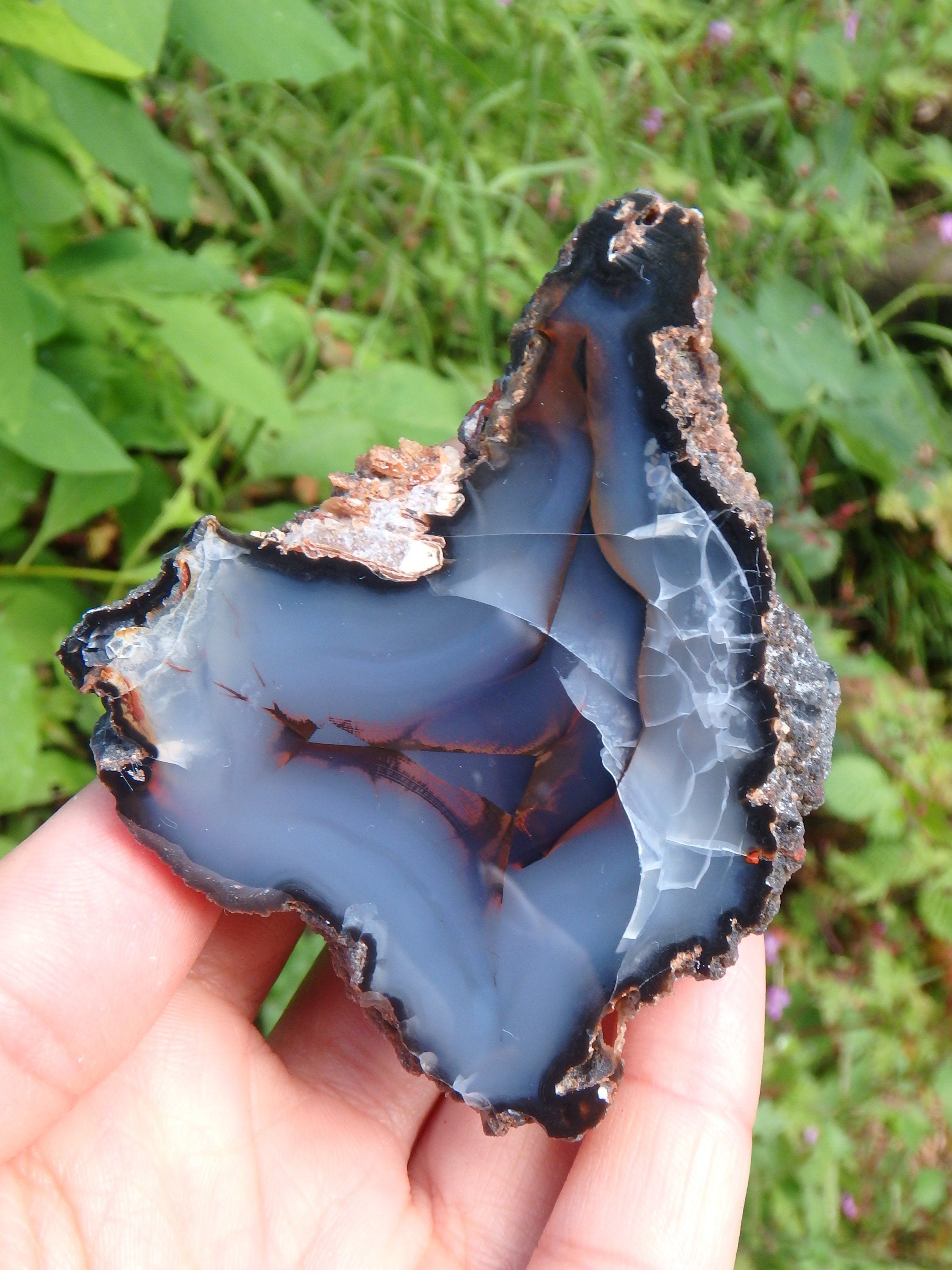 Argentinian Partially Polished Agate Specimen - Earth Family Crystals