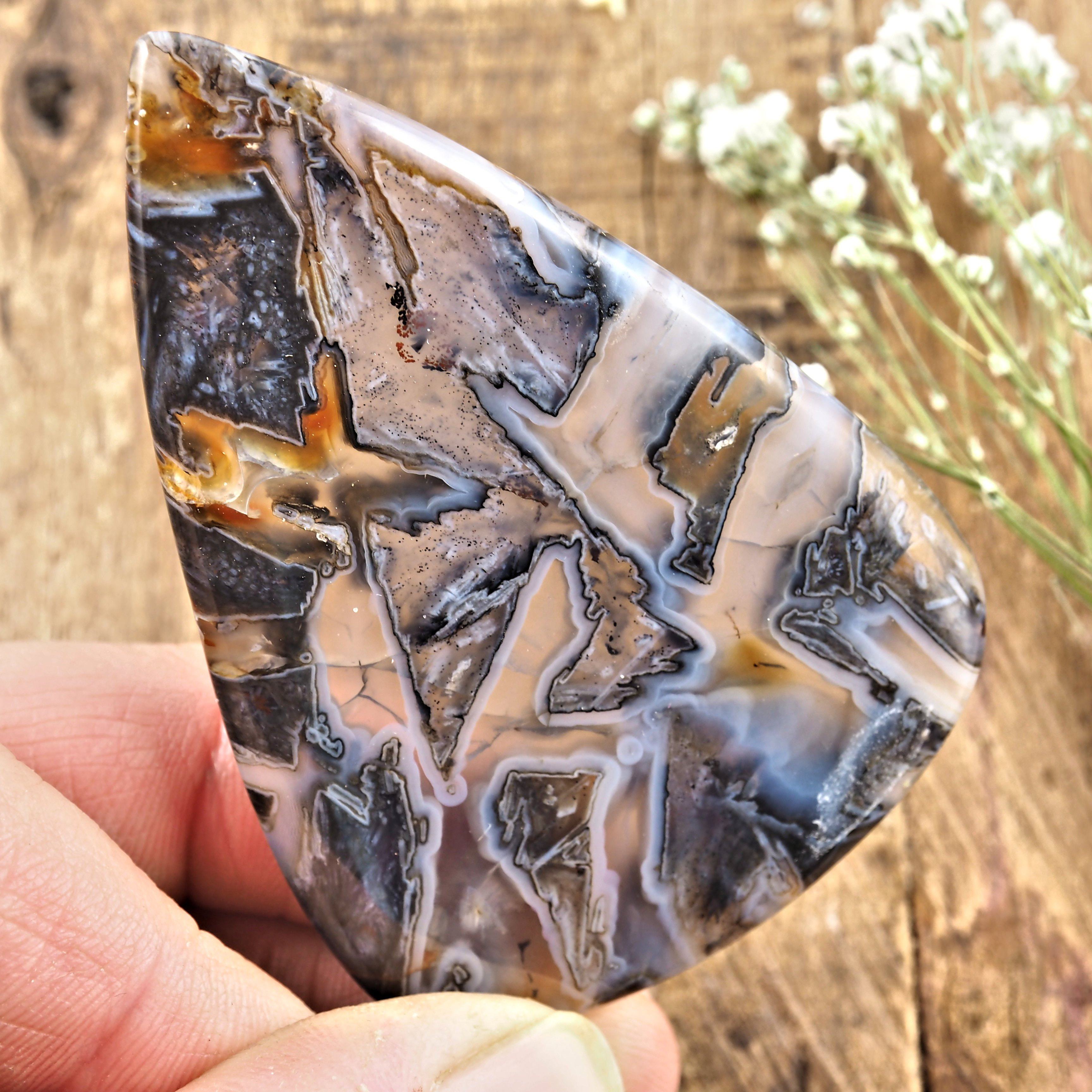 Amazing Patterns Chunky Agate Cabochon -Ideal for Crafting - Earth Family Crystals