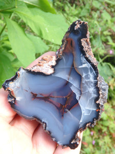 Argentinian Partially Polished Agate Specimen - Earth Family Crystals