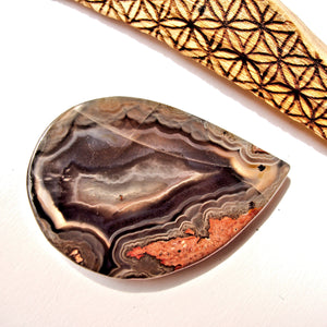 Fabulous Patterns Agate Cabochon Ideal for Crafting - Earth Family Crystals