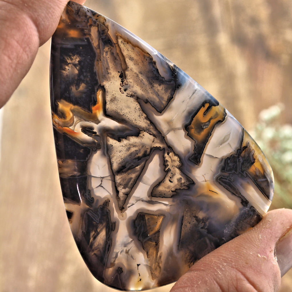 Amazing Patterns Chunky Agate Cabochon -Ideal for Crafting - Earth Family Crystals