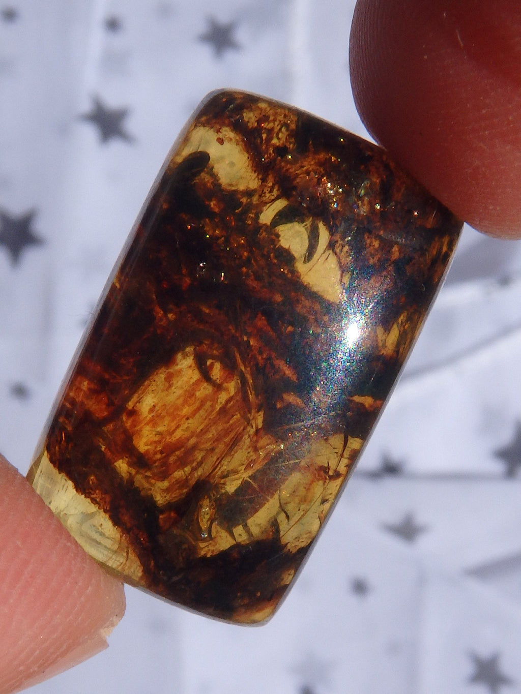 Beautiful Golden Amber Cabochon From Mexico~Ideal For Jewellery Making 4 - Earth Family Crystals