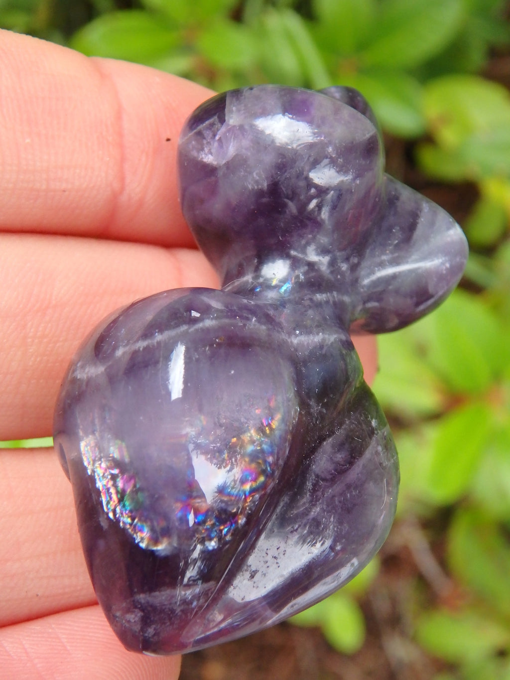 Feminine Venus Amethyst Shape Carving (Can Be Put on Bail For Pendant) - Earth Family Crystals
