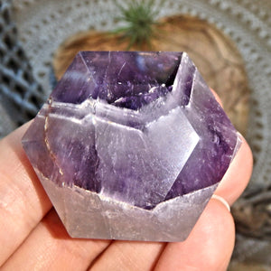 Supernova Purple Amethyst Pocket Stone Carving 1 - Earth Family Crystals