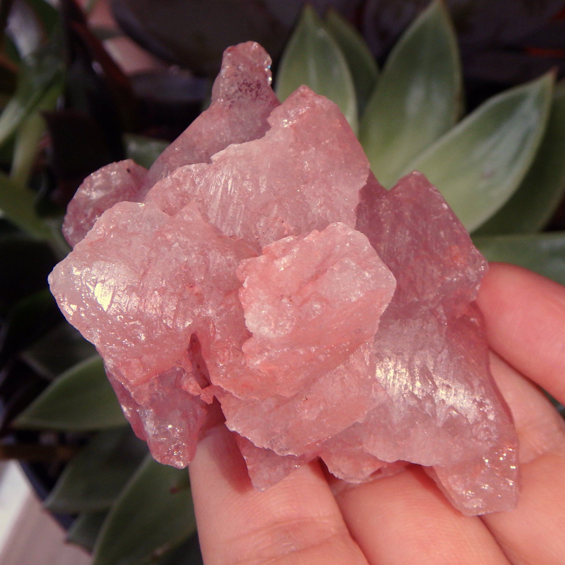 Blushing Pink Earth Etched Nirvana Ice Quartz From The Himalayas - Earth Family Crystals