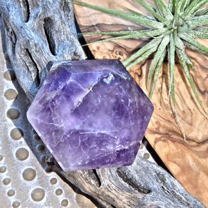 Supernova Purple Amethyst Pocket Stone Carving 4 - Earth Family Crystals