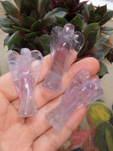 Small Amethyst Angel Standing Carving - Earth Family Crystals