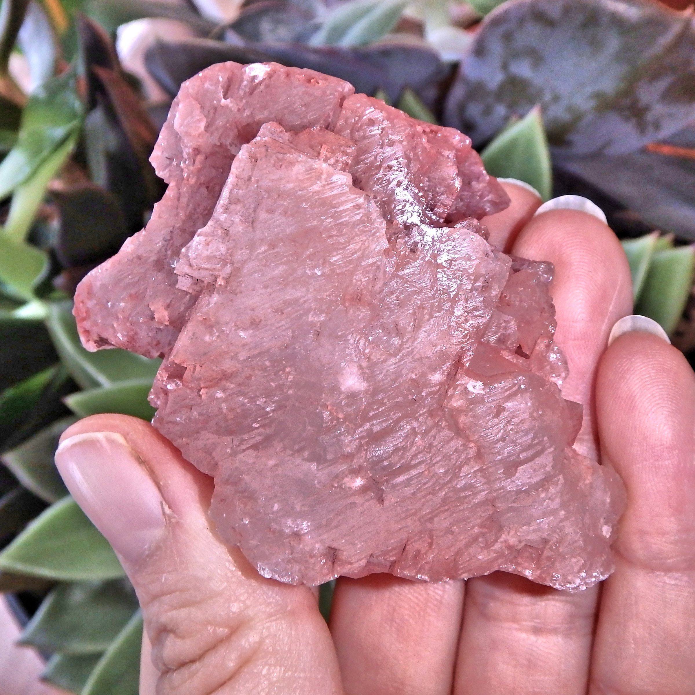 Blushing Pink Earth Etched Nirvana Ice Quartz From The Himalayas - Earth Family Crystals