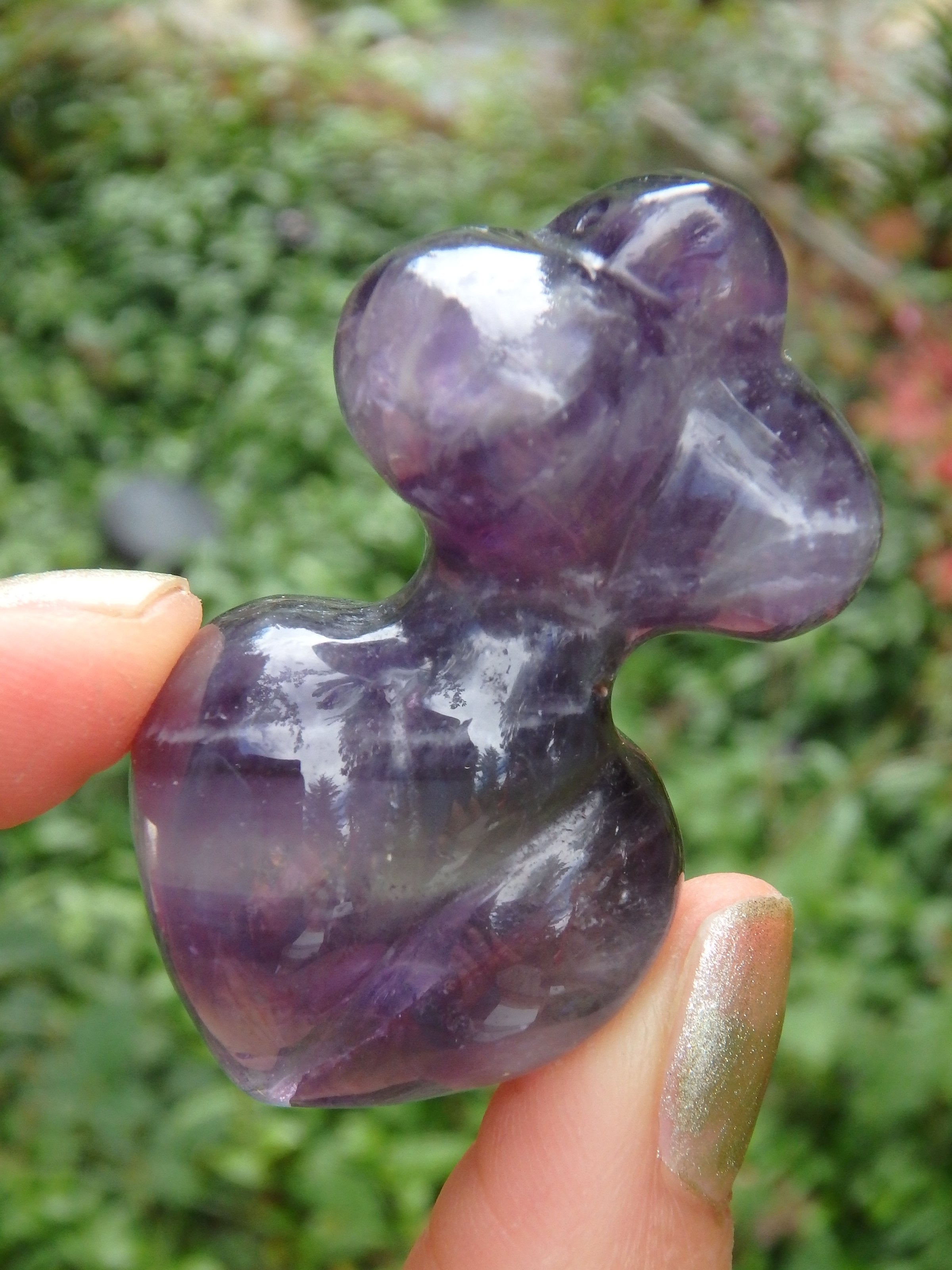 Feminine Venus Amethyst Shape Carving (Can Be Put on Bail For Pendant) - Earth Family Crystals