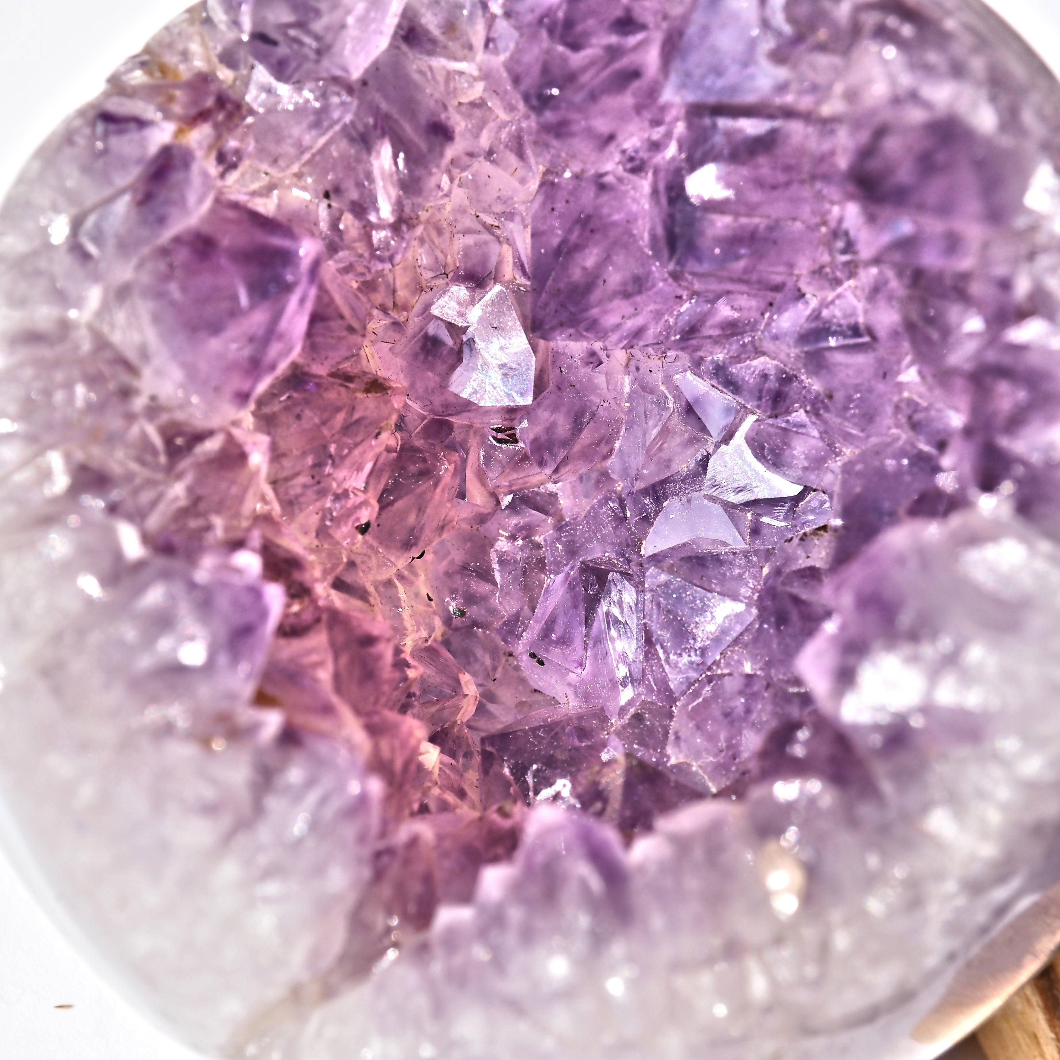 Fascinating Beauty! Large Deep Druzy Amethyst & Agate Geode From Brazil - Earth Family Crystals