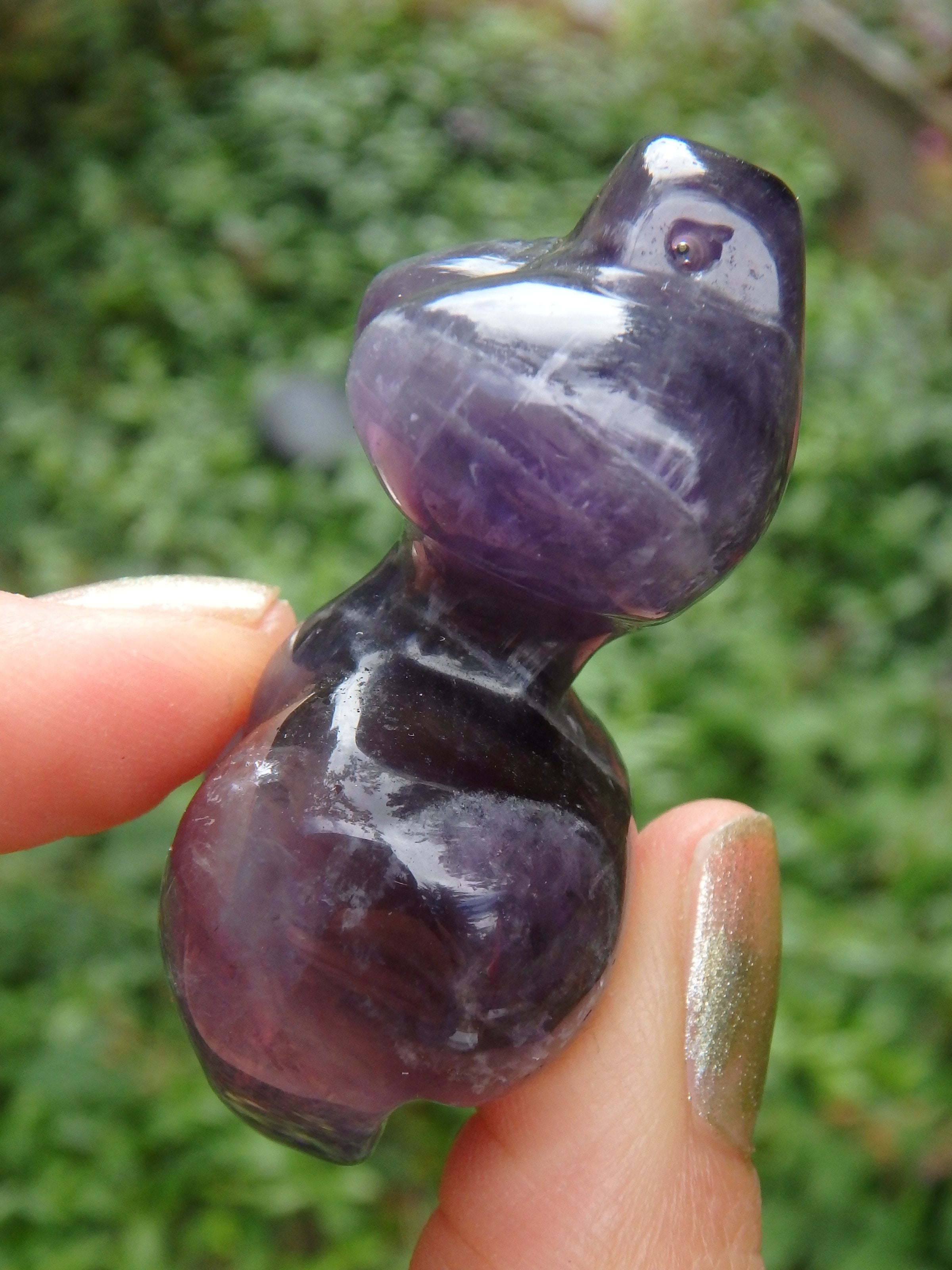 Feminine Venus Amethyst Shape Carving (Can Be Put on Bail For Pendant) - Earth Family Crystals