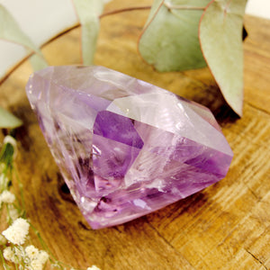 Stunning XL Faceted Diamond Cut Clear Amethyst Specimen *REDUCED* - Earth Family Crystals