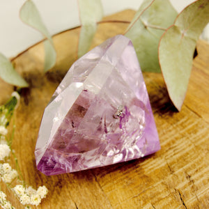 Stunning XL Faceted Diamond Cut Clear Amethyst Specimen *REDUCED* - Earth Family Crystals