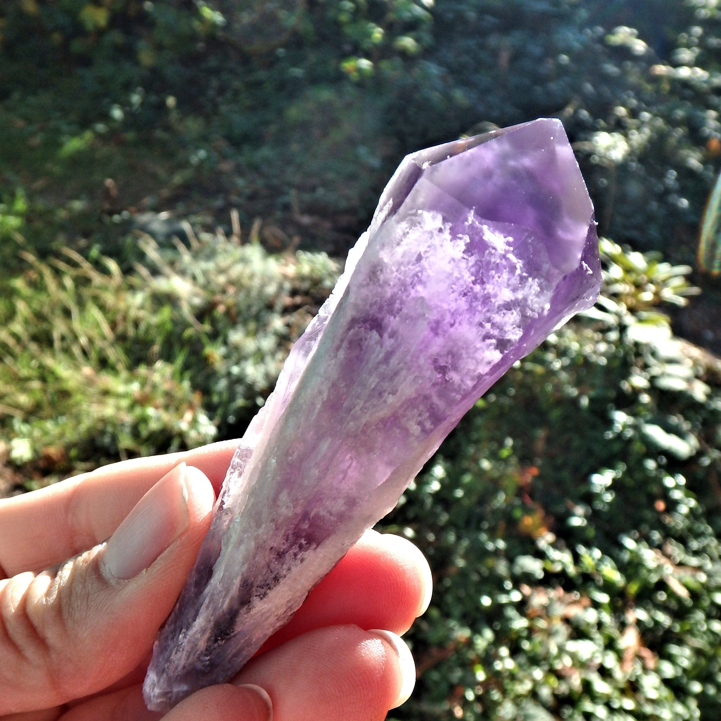 New Find~Gorgeous Amethyst Elestial Phantom Quartz Point From Bahia, Brazil 2 - Earth Family Crystals
