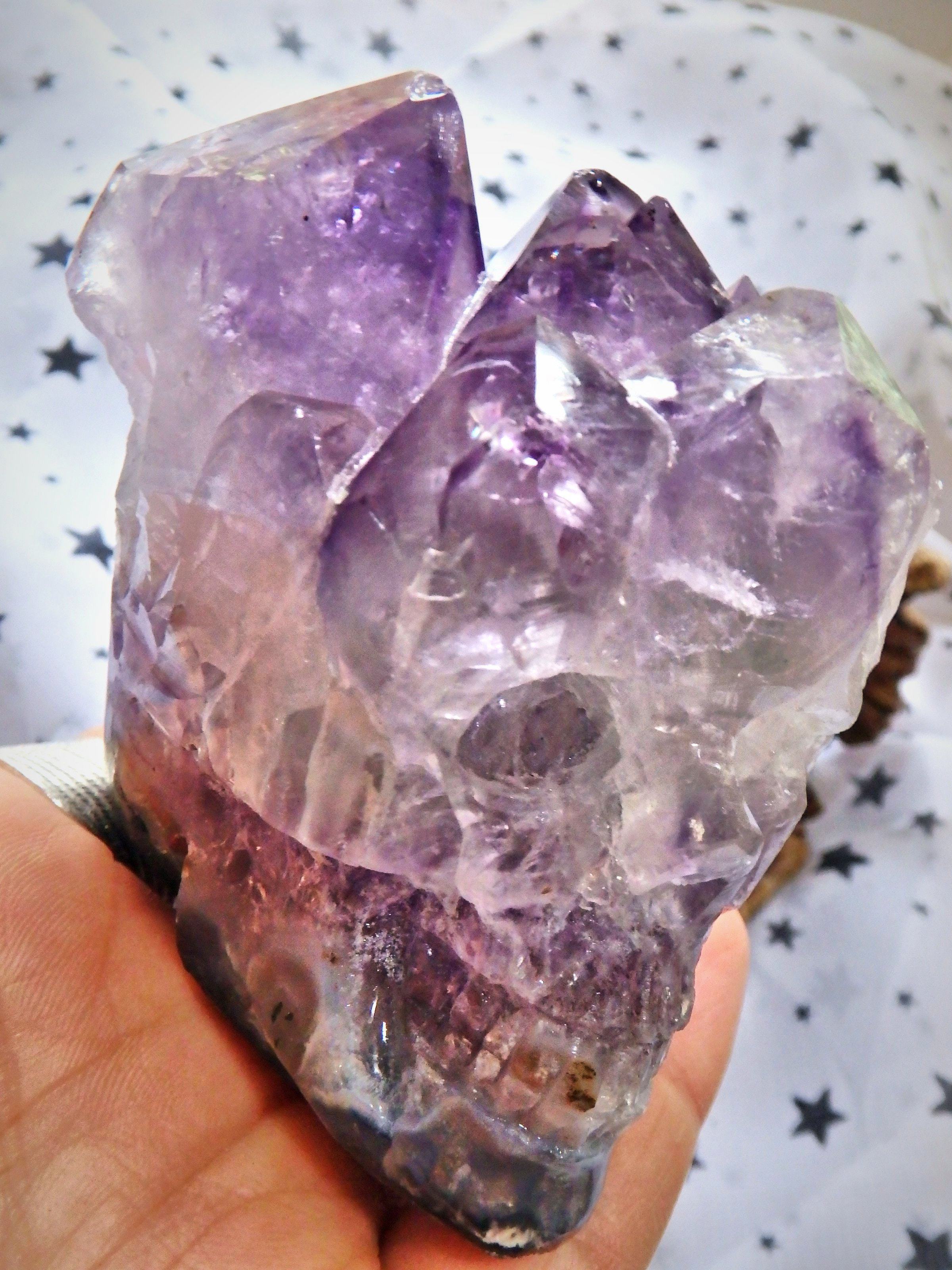Breathtaking Amethyst Skull Carving With Personality - Earth Family Crystals