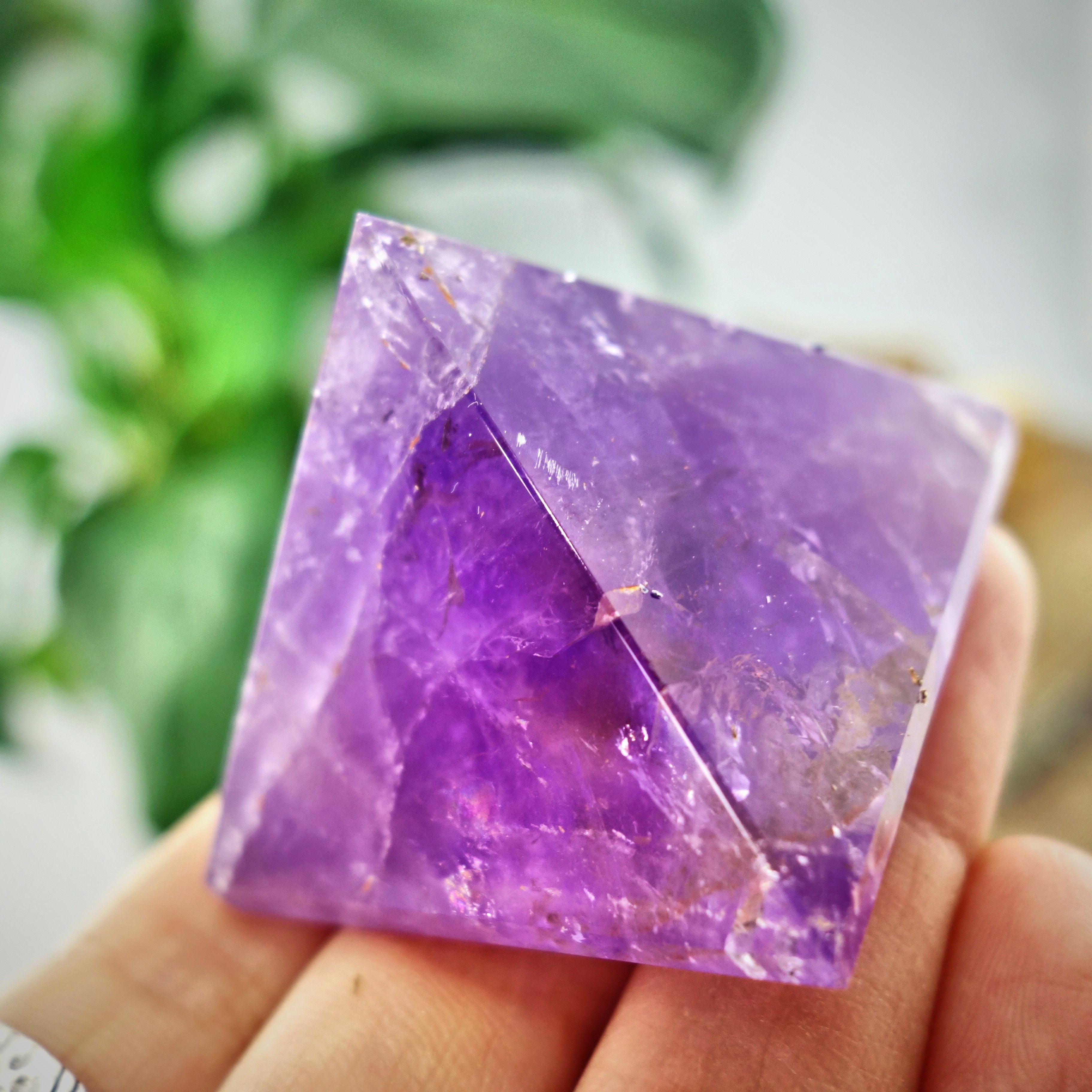 Brilliant Ametrine Pyramid Display Specimen From Brazil 1 - Earth Family Crystals