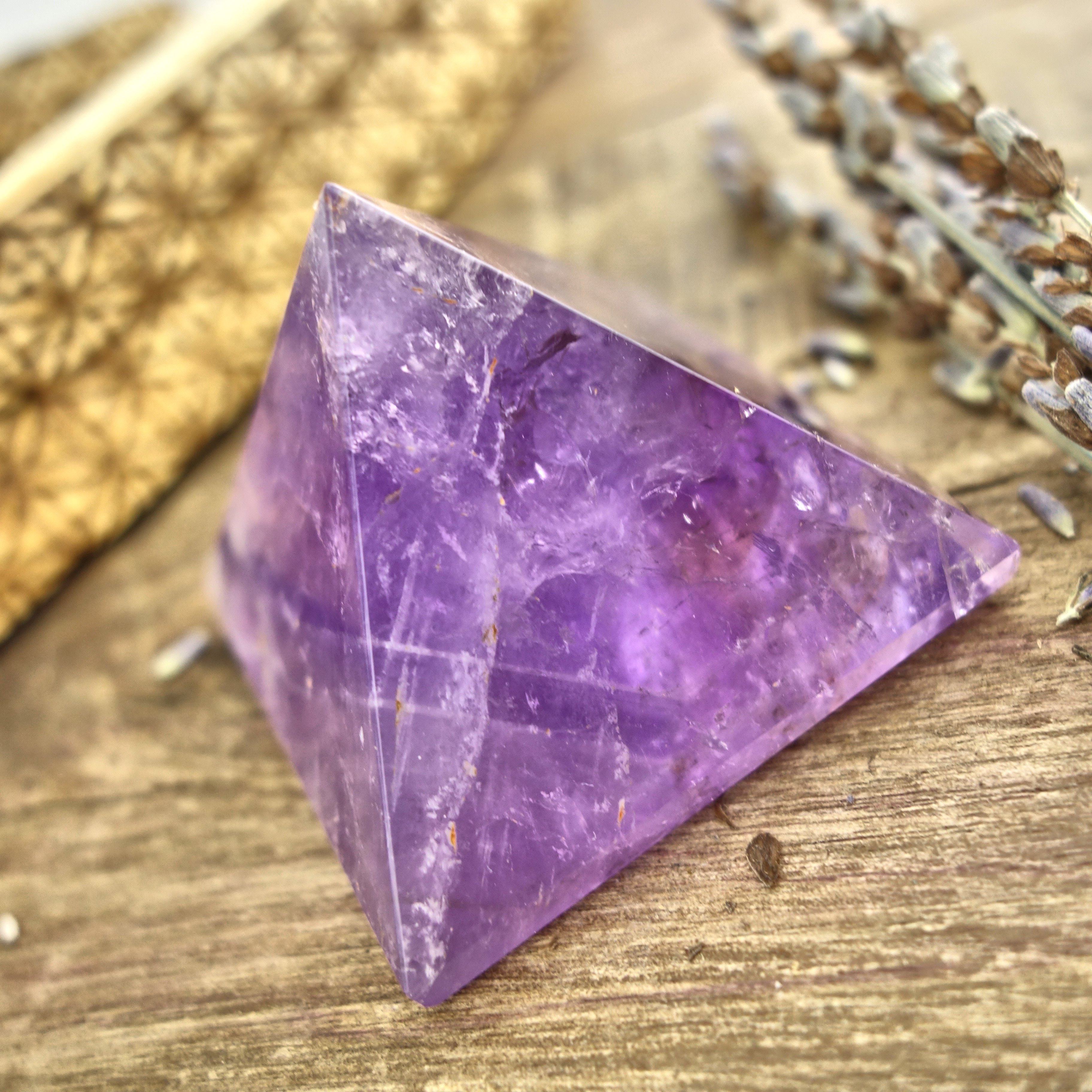 Brilliant Ametrine Pyramid Display Specimen From Brazil 1 - Earth Family Crystals