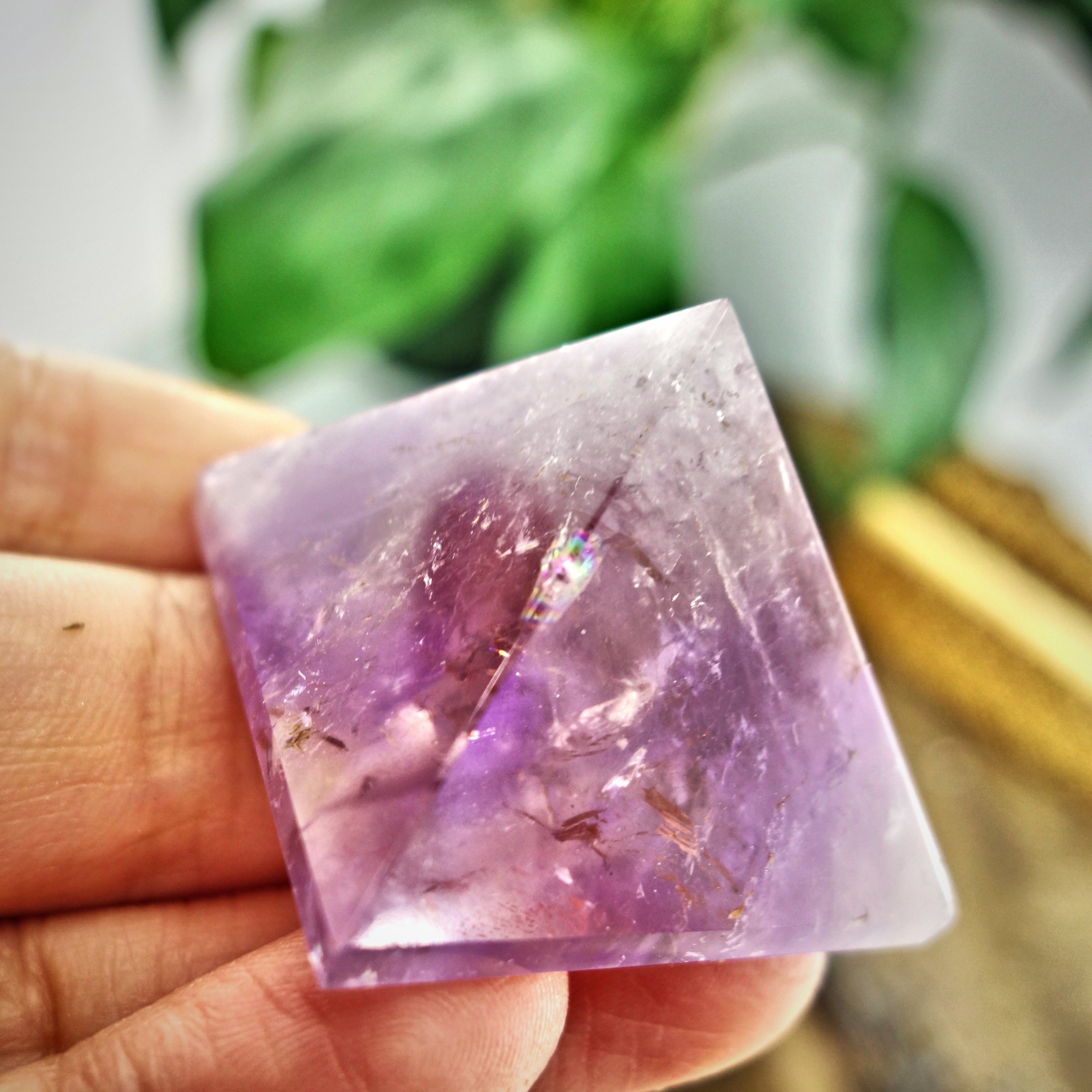 Brilliant Ametrine Pyramid Display Specimen From Brazil 3 - Earth Family Crystals