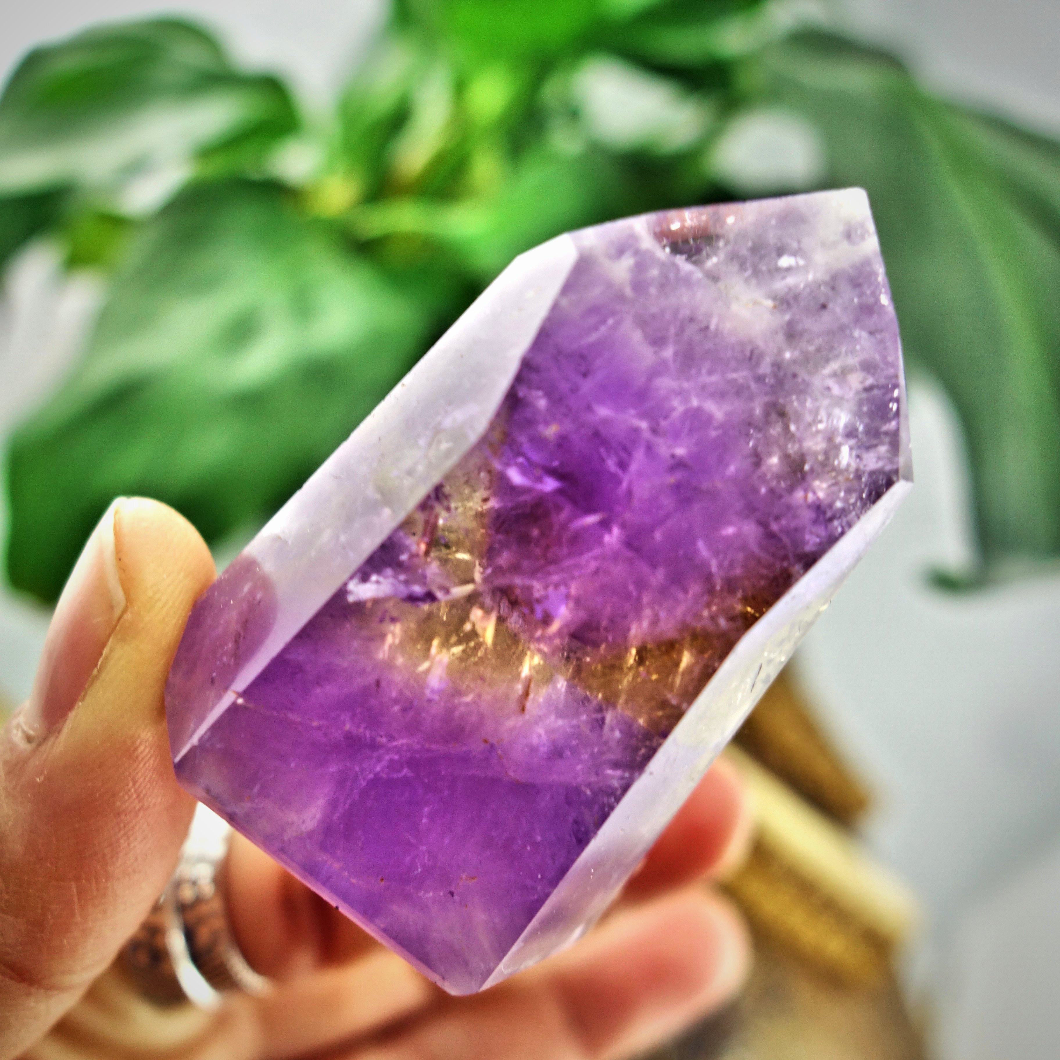 Brilliant Ametrine Generator Standing Display Specimen From Brazil 1 - Earth Family Crystals