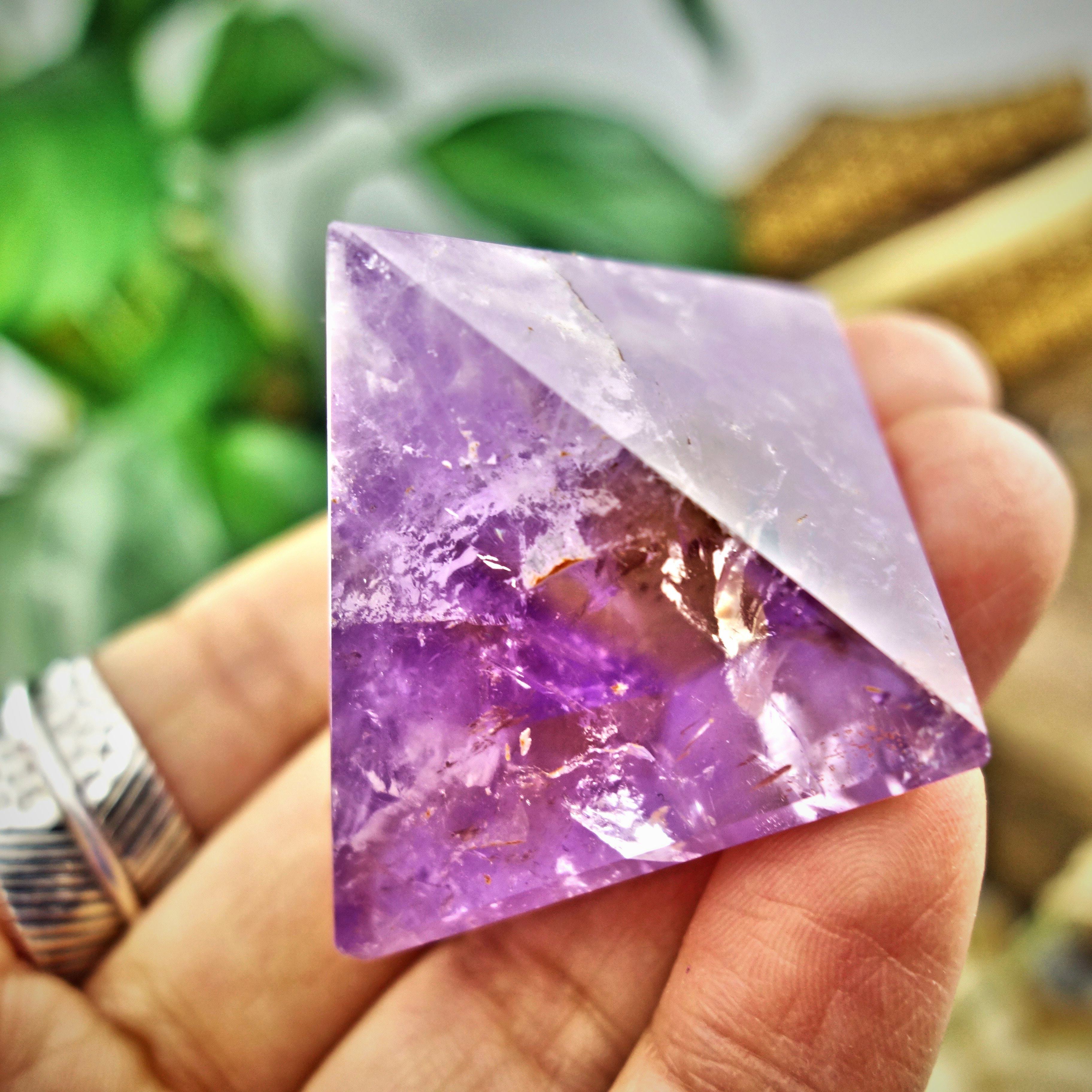 Brilliant Ametrine Pyramid Display Specimen From Brazil 2 - Earth Family Crystals