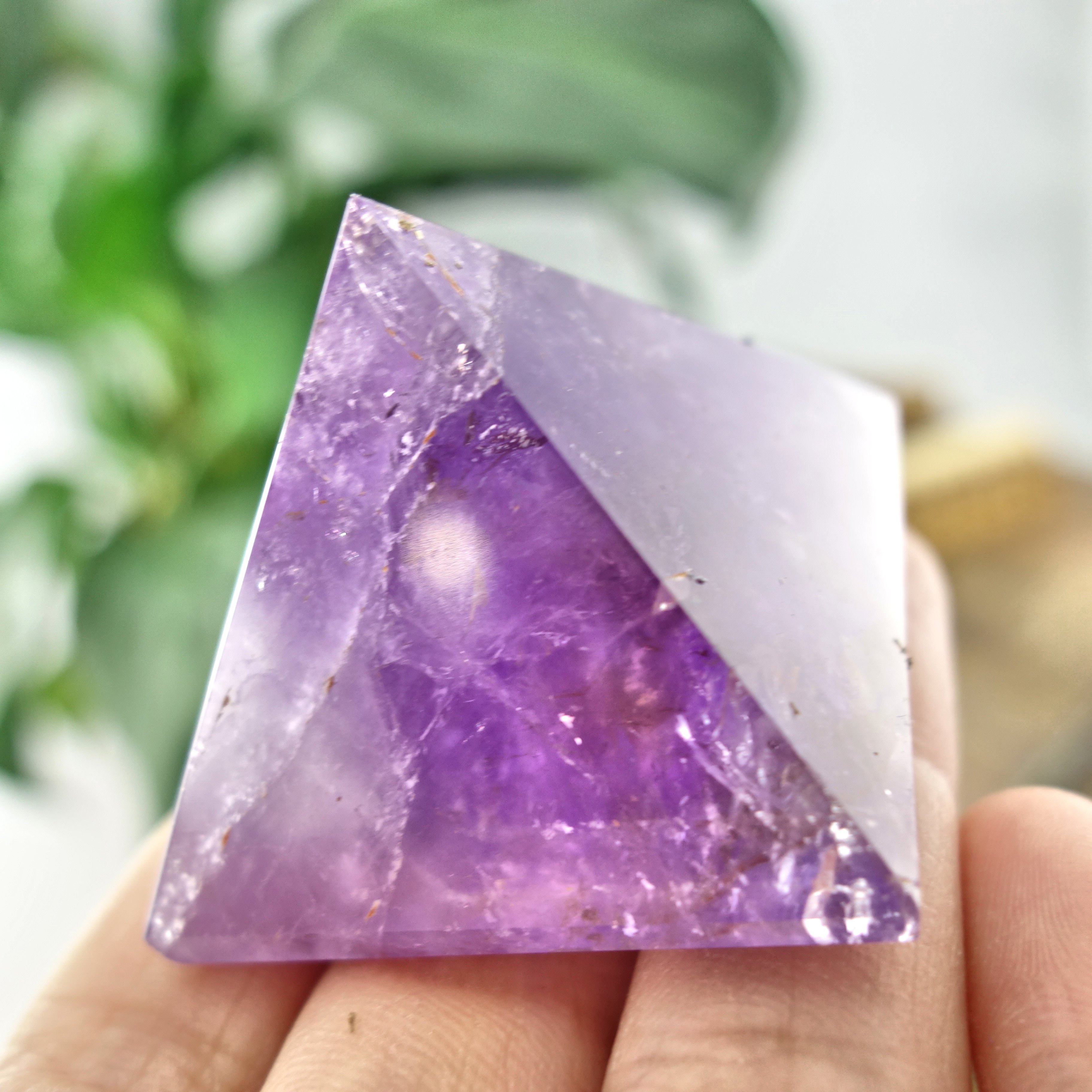 Brilliant Ametrine Pyramid Display Specimen From Brazil 1 - Earth Family Crystals